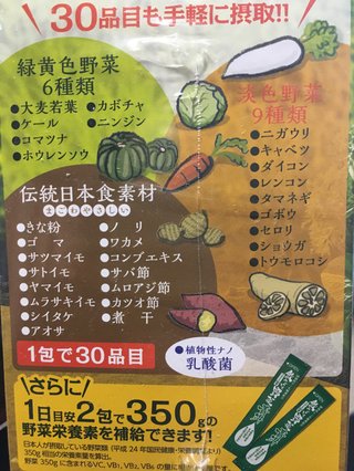 青汁飲んでる人！