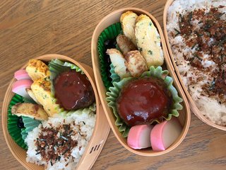 家族のお弁当作りました