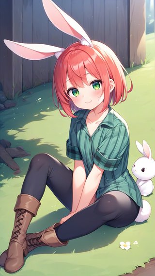 【画像あり】ウサギの女の子「ウェンディちゃん」のAIイラスト