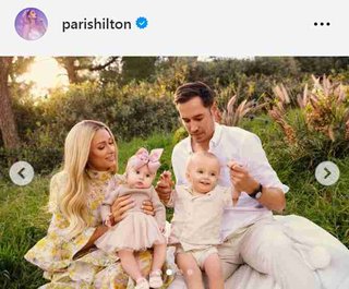 パリス・ヒルトン、娘ロンドンちゃんの写真初公開　昨年11月代理出産で授かる