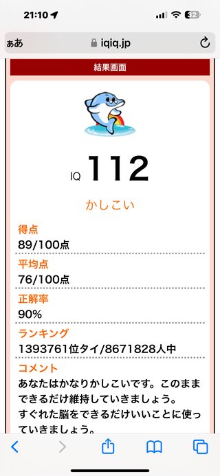アラフォー、IQテストしてみたんだけど