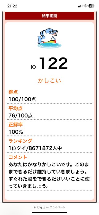 アラフォー、IQテストしてみたんだけど