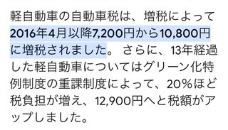 車の税金安くなった?