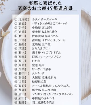 絶対買うべき至高のお土産47都道府県