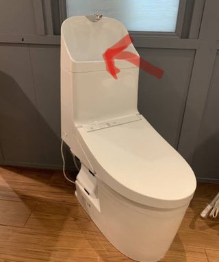 TOTOの手洗い付きトイレの手洗い部分の排水溝