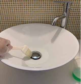 TOTOの手洗い付きトイレの手洗い部分の排水溝