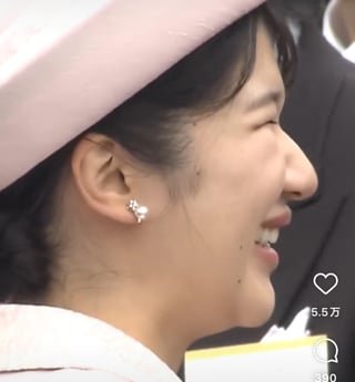 愛子さまのお顔