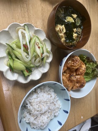 彼氏の家に来てる、ご飯作った！