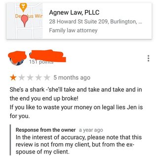 悪いレビューに対する弁護士の自己弁護が素晴らしい。