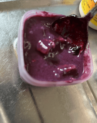 ブルーベリーブリュレを作ってみたんだけど