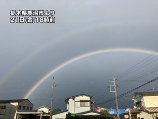 栃木の虹きれい
