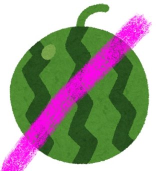 主婦的目線だとこの西瓜は