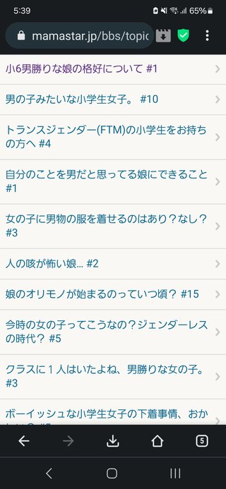小6男勝りな娘の格好について
