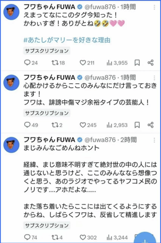 フワちゃん芸能活動休止へ