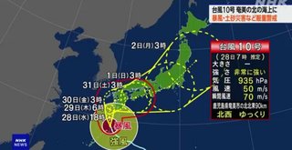ねぇ台風どうなってんの？💢
