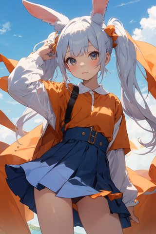 【画像あり】ウサギの女の子「メイベルちゃん」のAIイラストを作ってみました！