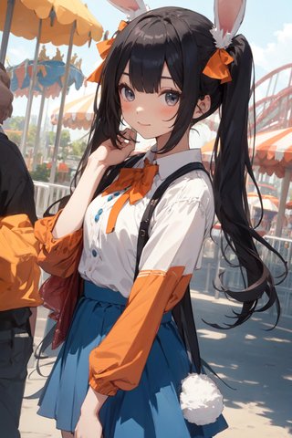 【画像あり】ウサギの女の子「メイベルちゃん」のAIイラストを作ってみました！