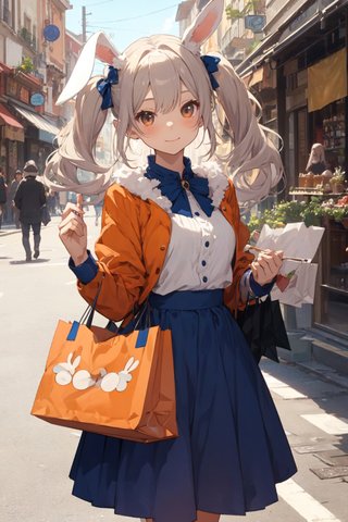 【画像あり】ウサギの女の子「メイベルちゃん」のAIイラストを作ってみました！