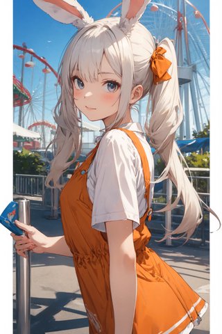 【画像あり】ウサギの女の子「メイベルちゃん」のAIイラストを作ってみました！