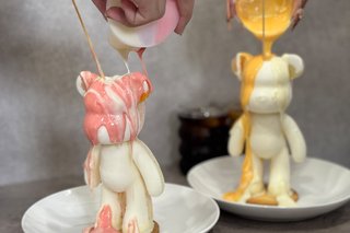 【画像あり】クマ型ケーキをカスタマイズ！アート体験カフェバーがオープン