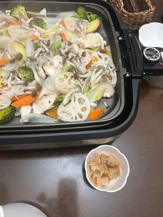 野菜を、たべる。