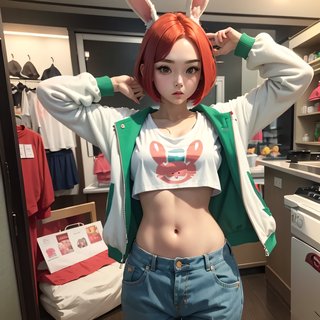 【アンケート】ウサギの女の子「ウェンディちゃん」のおへそはかわいいと思いますか？