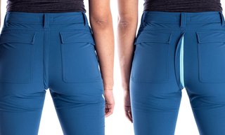 キャンプの時の女性用のズボン