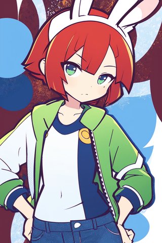 【画像あり】ウサギの女の子「ウェンディちゃん」のぷよぷよ風イラストを作ってみました！