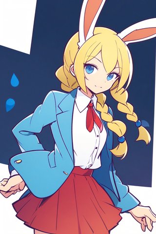 【画像あり】ウサギの女の子「パシフィカちゃん」のぷよぷよ風イラストを作ってみました！