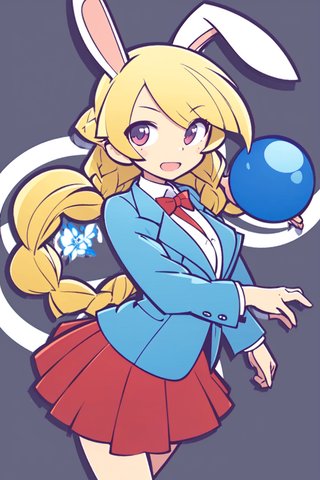 【画像あり】ウサギの女の子「パシフィカちゃん」のぷよぷよ風イラストを作ってみました！