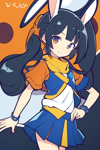 【画像あり】ウサギの女の子「メイベルちゃん」のぷよぷよ風イラストを作ってみました！