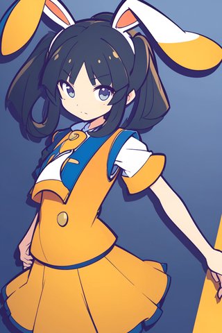 【画像あり】ウサギの女の子「メイベルちゃん」のぷよぷよ風イラストを作ってみました！