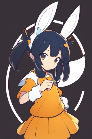 【画像あり】ウサギの女の子「メイベルちゃん」のぷよぷよ風イラストを作ってみました！