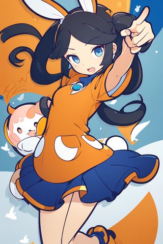 【画像あり】ウサギの女の子「メイベルちゃん」のぷよぷよ風イラストを作ってみました！