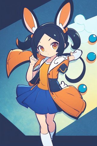 【画像あり】ウサギの女の子「メイベルちゃん」のぷよぷよ風イラストを作ってみました！