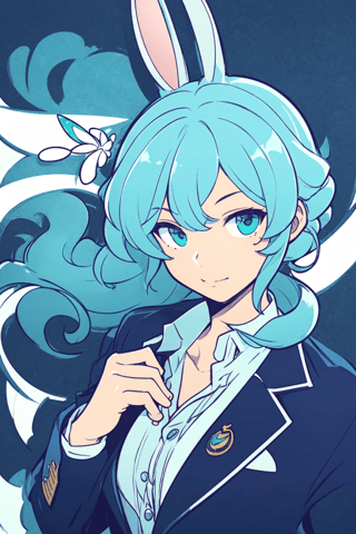 【画像あり】ウサギの男の子「ディッパーくん」のぷよぷよ風イラストを作ってみました！