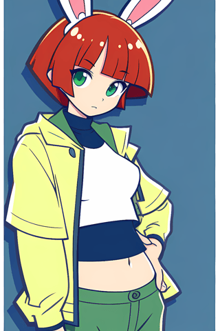 【アンケート】ウサギの女の子「ウェンディちゃん」のおへそはかわいいと思いますか？