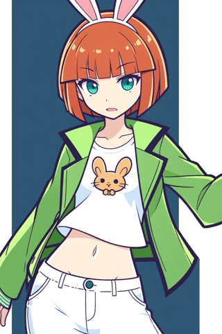 【アンケート】ウサギの女の子「ウェンディちゃん」のおへそはかわいいと思いますか？