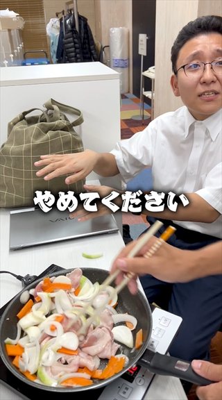 フジテレビ、嫌がる新人のデスク側で焼きそば作って動画撮影