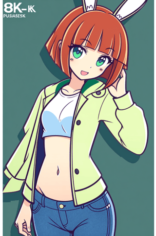 【アンケート】ウサギの女の子「ウェンディちゃん」のおへそはかわいいと思いますか？