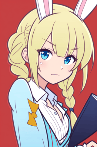 【画像あり】ウサギの女の子「パシフィカちゃん」のぷよぷよ風イラストを作ってみました！