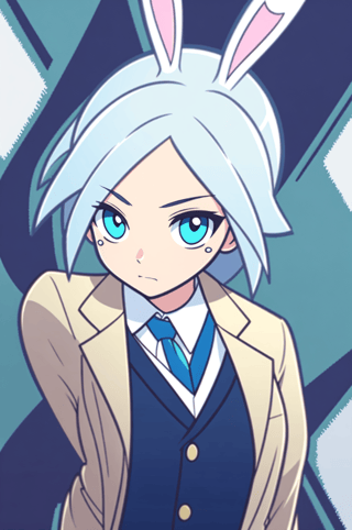 【画像あり】ウサギの男の子「ディッパーくん」のぷよぷよ風イラストを作ってみました！