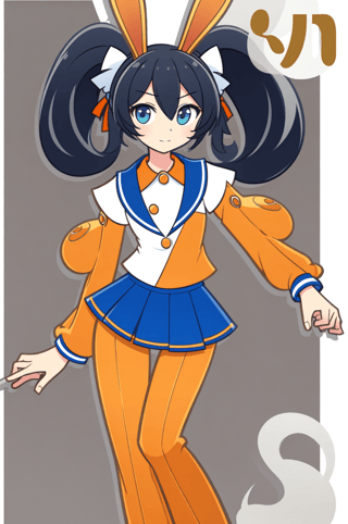 【画像あり】ウサギの女の子「メイベルちゃん」のぷよぷよ風イラストを作ってみました！