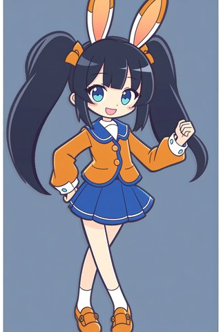 【画像あり】ウサギの女の子「メイベルちゃん」のぷよぷよ風イラストを作ってみました！