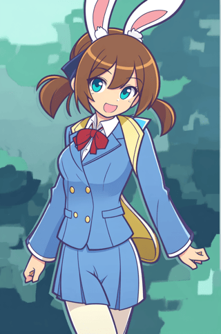 【画像あり】ウサギの男の子「ディッパーくん」のぷよぷよ風イラストを作ってみました！