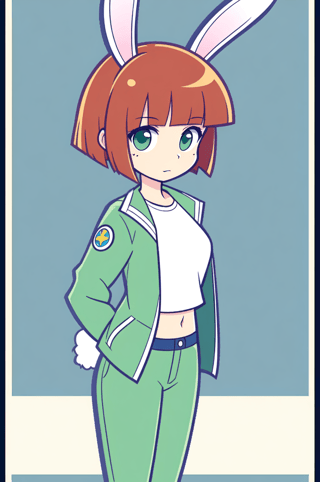 【画像あり】ウサギの女の子「ウェンディちゃん」のぷよぷよ風イラストを作ってみました！