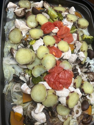 野菜を、たべる。