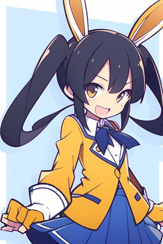 【画像あり】ウサギの女の子「メイベルちゃん」のぷよぷよ風イラストを作ってみました！