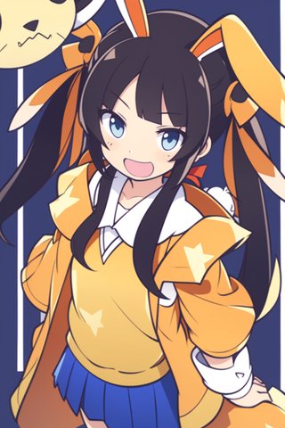 【画像あり】ウサギの女の子「メイベルちゃん」のぷよぷよ風イラストを作ってみました！