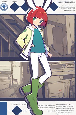 【画像あり】ウサギの女の子「ウェンディちゃん」のぷよぷよ風イラストを作ってみました！